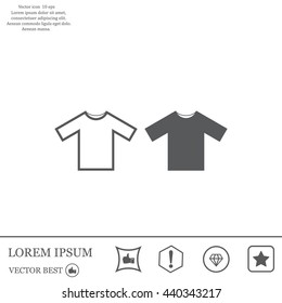 Tshirt Icon icon, vector illustration. Flat design style