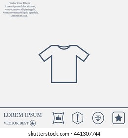 Tshirt Icon icon, vector illustration. Flat design style