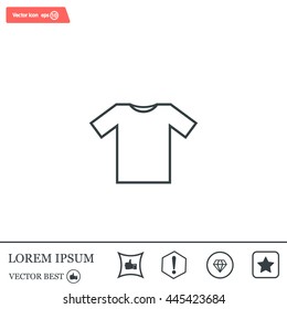 Tshirt Icon icon, vector illustration. Flat design style
