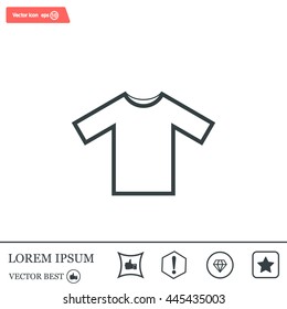 Tshirt Icon icon, vector illustration. Flat design style