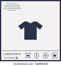 Tshirt Icon icon, vector illustration. Flat design style