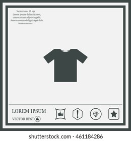 Tshirt Icon icon, vector illustration. Flat design style