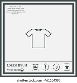 Tshirt Icon icon, vector illustration. Flat design style