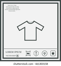 Tshirt Icon icon, vector illustration. Flat design style