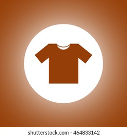 Tshirt icon, vector illustration. Flat design style
