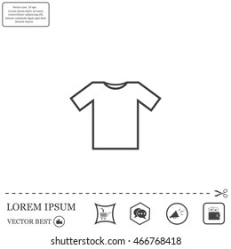 Tshirt Icon icon, vector illustration. Flat design style