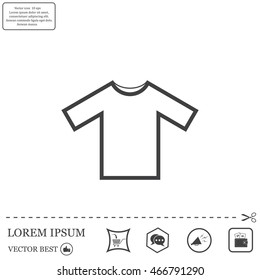 Tshirt Icon icon, vector illustration. Flat design style