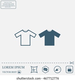 Tshirt Icon icon, vector illustration. Flat design style