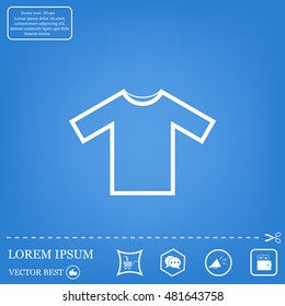 Tshirt Icon icon, vector illustration. Flat design style