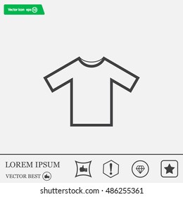 Tshirt Icon icon, vector illustration. Flat design style