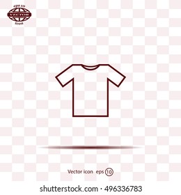 Tshirt Icon icon, vector illustration. Flat design style