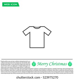 Tshirt Icon icon, vector illustration. Flat design style