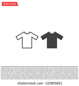 Tshirt Icon icon, vector illustration. Flat design style