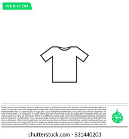 Tshirt Icon icon, vector illustration. Flat design style