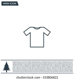 Tshirt Icon icon, vector illustration. Flat design style