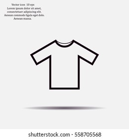 Tshirt Icon icon, vector illustration. Flat design style