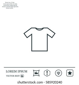 Tshirt Icon icon, vector illustration. Flat design style