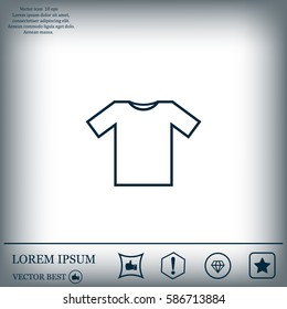 Tshirt Icon icon, vector illustration. Flat design style