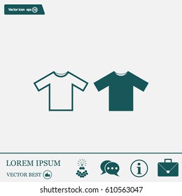 Tshirt Icon icon, vector illustration. Flat design style