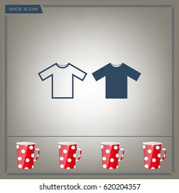Tshirt Icon icon, vector illustration. Flat design style