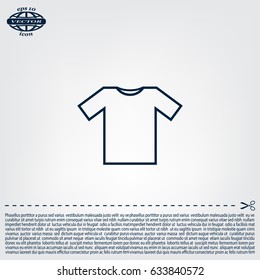 Tshirt Icon icon, vector illustration. Flat design style