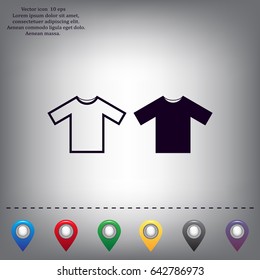 Tshirt Icon icon, vector illustration. Flat design style