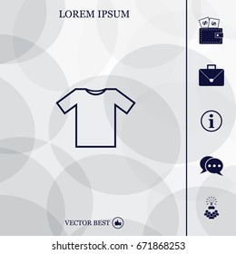Tshirt Icon icon, vector illustration. Flat design style