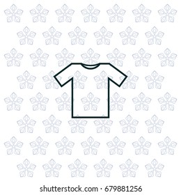 Tshirt icon, vector illustration. Flat design style