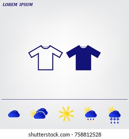 Tshirt Icon icon, vector illustration. Flat design style