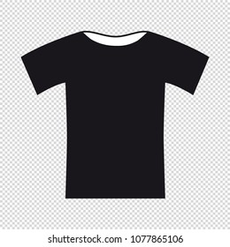 Tshirt Icon - Vector Illustration - Isolated On Transparent Background