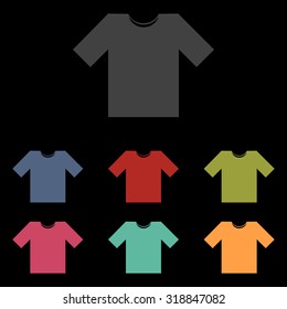 T-shirt icon vector illustration. Icon set