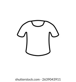 T-shirt icon, vector illustration, symbol, design logo template picture, for ui or ux isolated on white for mobile app, editable