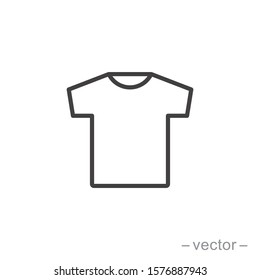 T-shirt icon vector. Linear style sign for mobile concept and web design. T-shirt symbol illustration