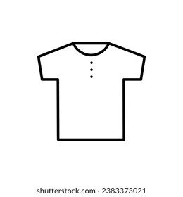 T-shirt icon vector. Linear style sign for mobile concept and web design. T-shirt symbol illustration