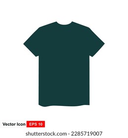 T-shirt icon vector logo design template on white background.