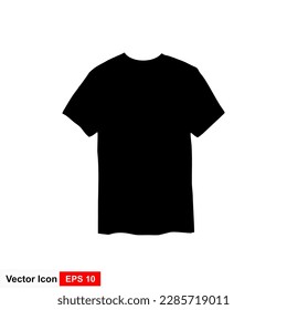 T-shirt icon vector logo design template on white background.