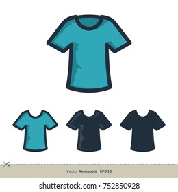 T-Shirt Icon Vector Logo Template Illustration Design. Vector EPS 10.