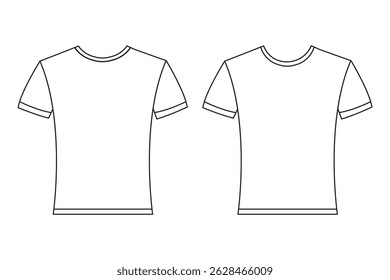 T-shirt icon vector,  with outline t shirt icons set isolated on white background. t shirt icon thin line outline linear t shirt symbol eps 10