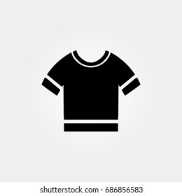 t-shirt icon. vector sign symbol on white background