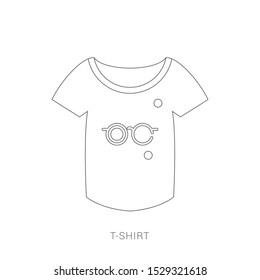 T-shirt Icon Vector. Simple flat symbol. 