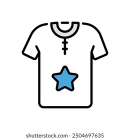 Tshirt icon vector stock illustration