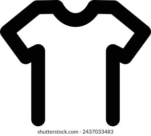 T-shirt icon, vector template element illustration for design
