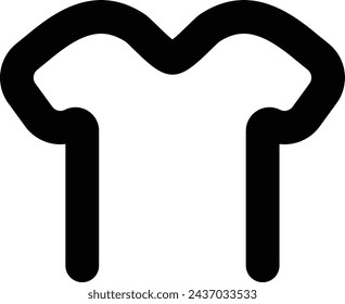 T-shirt icon, vector template element illustration for design