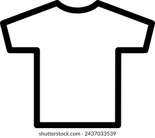 T-shirt icon, vector template element illustration for design