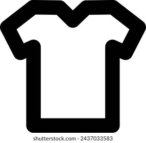 T-shirt icon, vector template element illustration for design