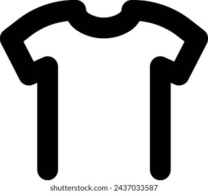 T-shirt icon, vector template element illustration for design