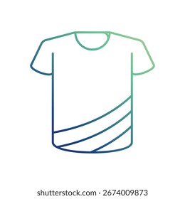 T-shirt icon with white background vector stock illustration