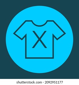 t-shirt icon with x alphabet vector design template. laundry alphabet icon.