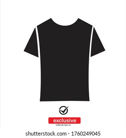 T-shirt Icon.Flat design style vector illustration for graphic and web design.