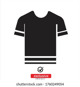 T-shirt Icon.Flat design style vector illustration for graphic and web design.